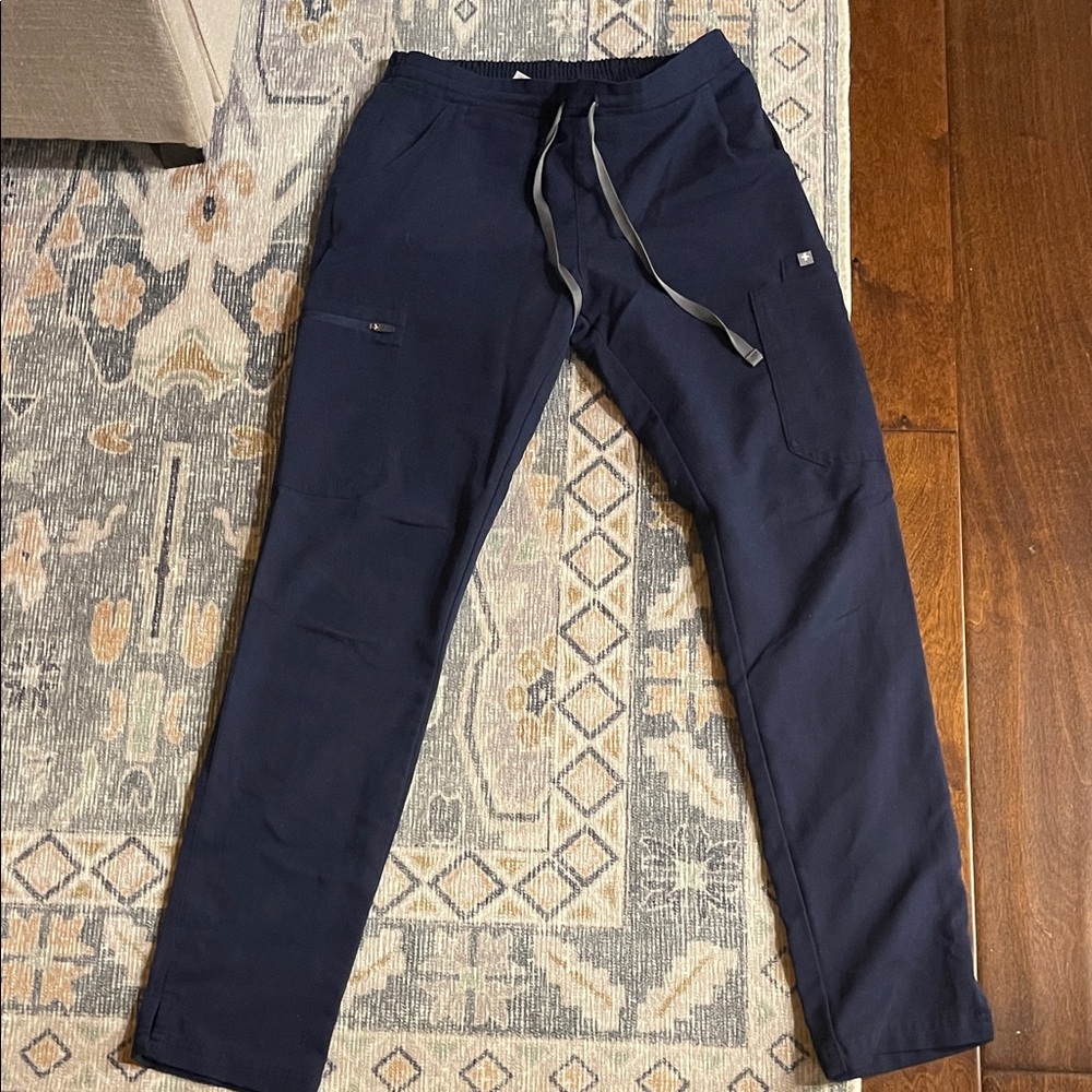 Figs Navy Straight Leg Pants